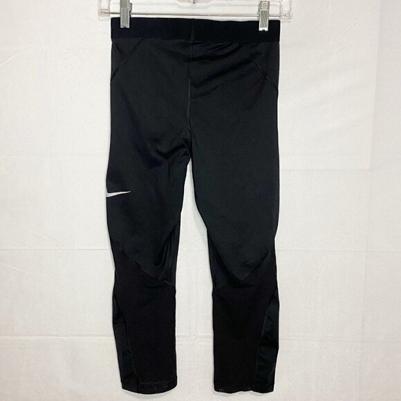 Nike Pro Hypercool Training Tight Crop Leggings Mesh Sides Women's Small (24x21) - Picture 5 of 7